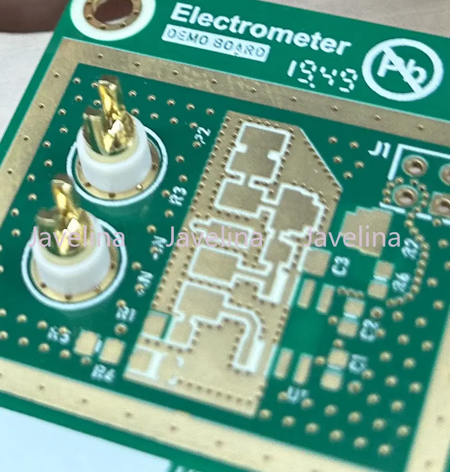 PIN100F 금도금 테플론 포크형 절연 단자 PTFE 단자 고저항 테플론 내장 단자