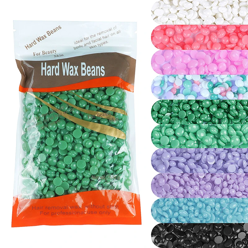 500g 200g 400g 1000g Depilation Wax Pot Hard Wax Beans Wax Beads for Hair Removal Body Wax Removal Hot Film Beans For Women