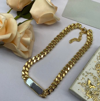 Light luxury and high-end collarbone chain, classic new gold trendy bracelet set 4