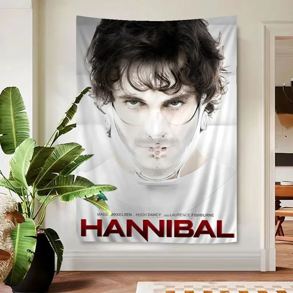 "Hannibal TV Series Hanging Tapestry for Home Decor, Unique Wall Blanket Art Decoration" Wall Tapestries Mandala Home Decor
