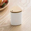 Portable Bamboo Toothpick Holder Pocket Toothpick Storage Dispenser Bucket New Home Table Decor Toothpick Container Box with Lid 1