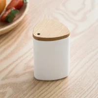 Portable Bamboo Toothpick Holder Pocket Toothpick Storage Dispenser Bucket New Home Table Decor Toothpick Container Box with Lid 1