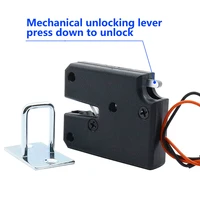 DC3v5v12v small titanium wire electric control lock plastic electric lock storage cabinet door lock adult vending machine lock 2