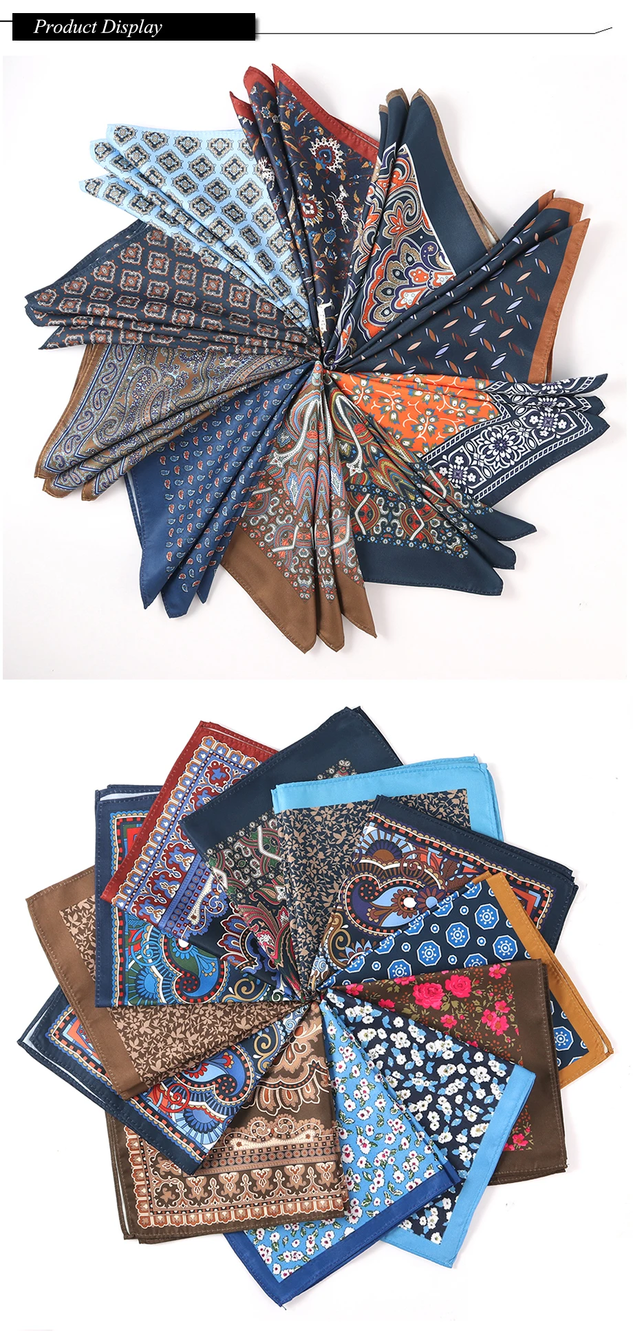 Tailor Smith Neue Designs Taschentuch mit Muster, Modisches Herren-Taschentuch, Blumenmuster-Taschentuch für Herren – Detail 7