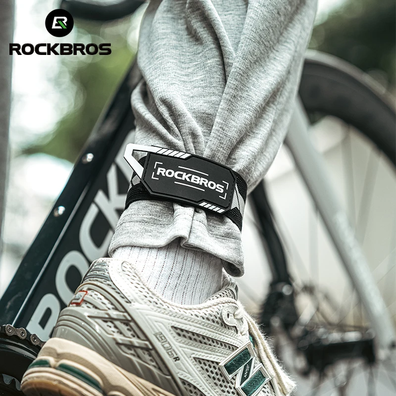 ROCKBROS Portable Bicycle Leg Strap Ankle Elastic Band Leg Band Wrist  Safety Band Reflective Bandage Cycling Bike Accessories