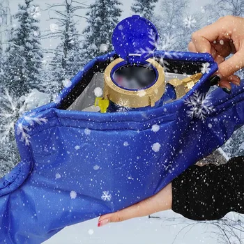 ปลอกหุ้มท่อน้ำกันน้ำ ผ้าอ็อกซ์ฟอร์ดหลายชั้น ป้องกันน้ำแข็งเกาะ ท่อน้ำเย็น ใช้ได้กับท่อทุกขนาด เหมาะสำหรับงานประปาภายนอกอาคาร 2