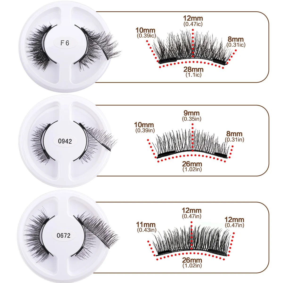 Magnetic Eyelashes Set Reusable Natural Magnetic False Eyelashes No Glue Tweezers Makeup Faux Cils Fluffy 3D Mink Lashes 5 Pairs