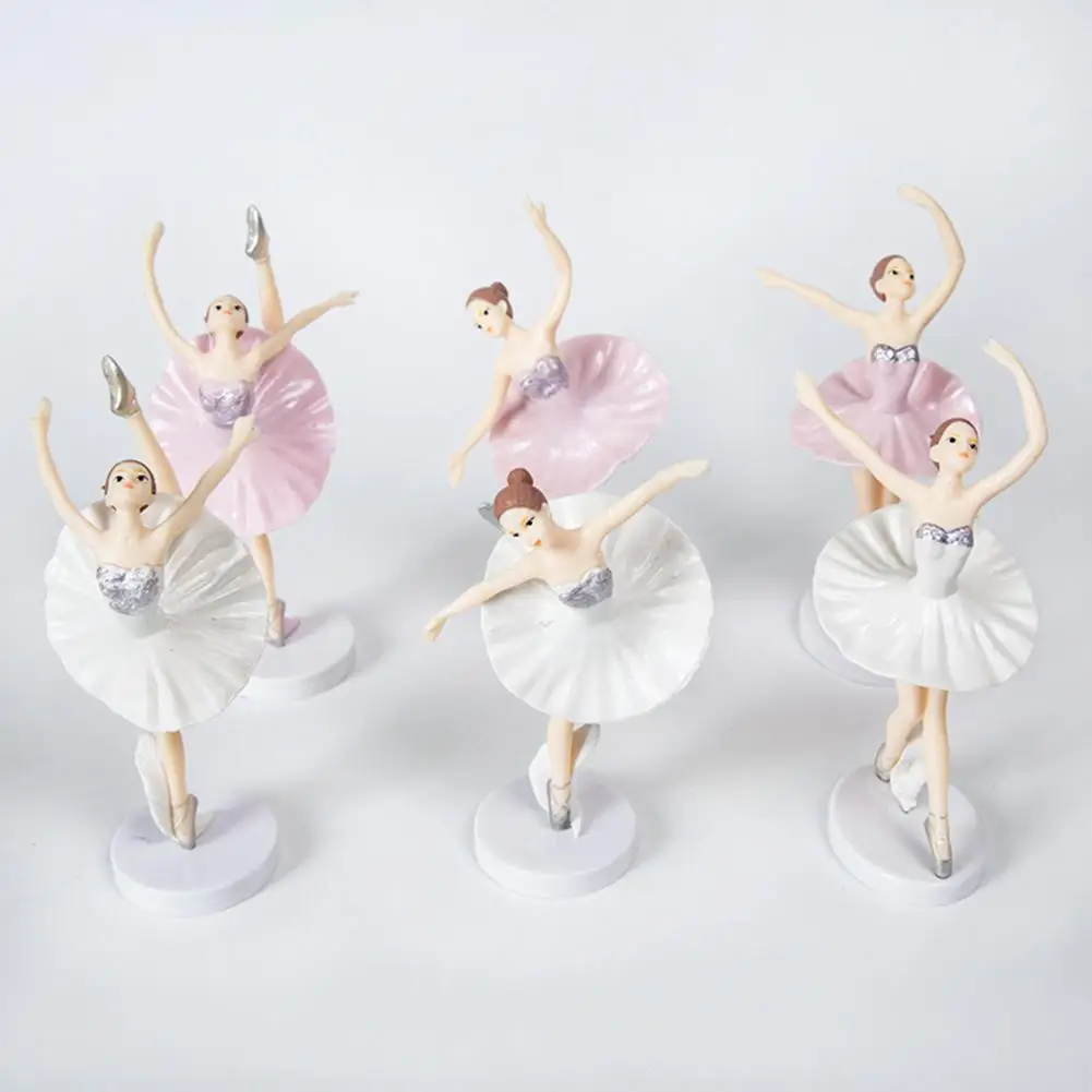 Creative Cupcake Toppers Bella Forma Di Lunga Durata Ballet Girl Figure Dancing Ballerina Ballet Girl Resin Figurine
