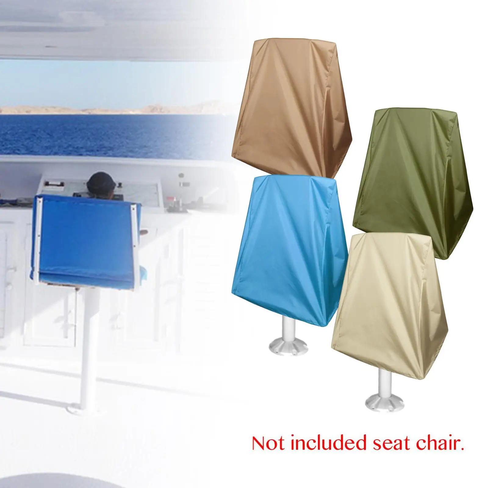 Boat Seat Cover Pedestal Pontoon Chair Seat Cover Protection Oxford Cloth Chair Protective Cover Helm Chair Protective Cover
