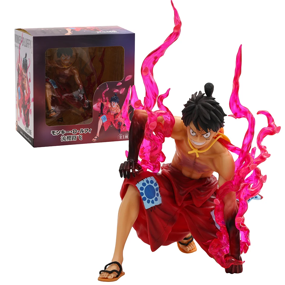 

Anime One Piece Wano Monkey D Luffy Busoshoku Haki PVC Figure Doll Desktop Model Toy Decoration Collection Gift