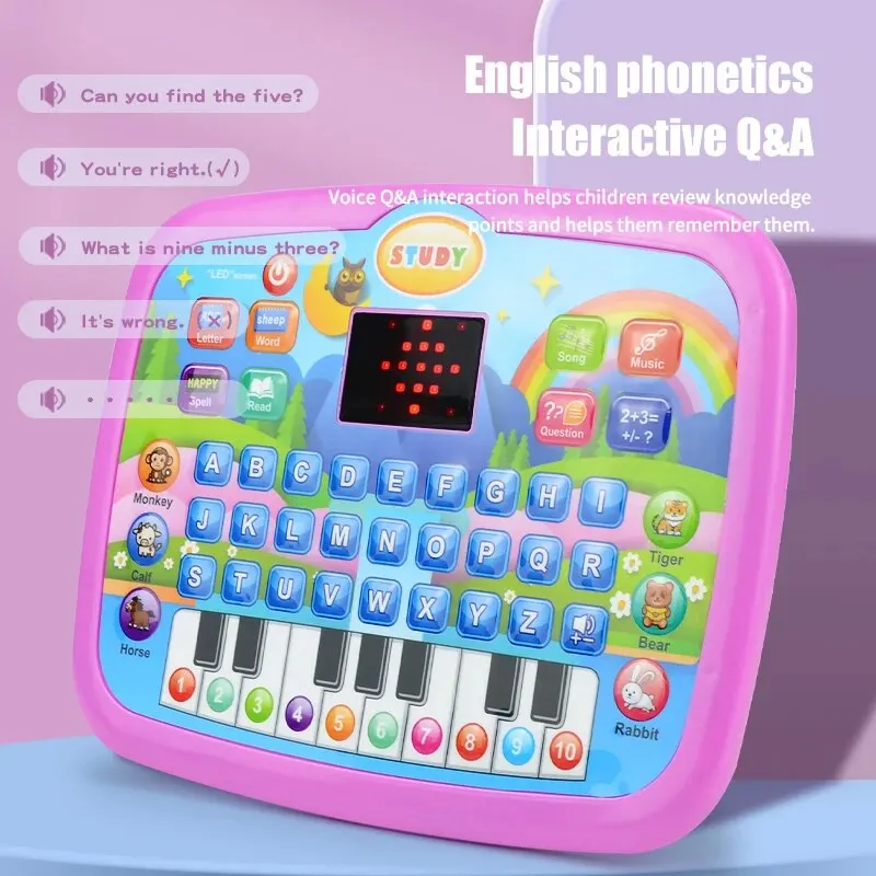 Educational Learning Machine Toys, Electronic Study Game for 3+ Year Old's Girls Boys Gift Birthday Presents (Kids Computer) 5