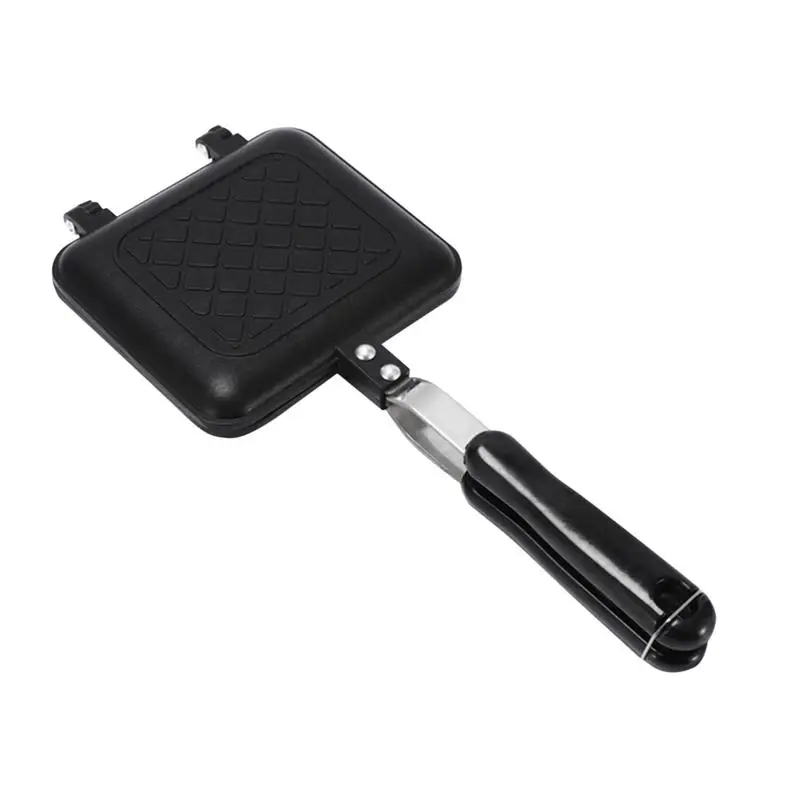 Breakfast Sandwich Maker Non Stick Fast Heating Toaster Waffle Panini Grill With Long Handle For Breakfast Bread Accessories