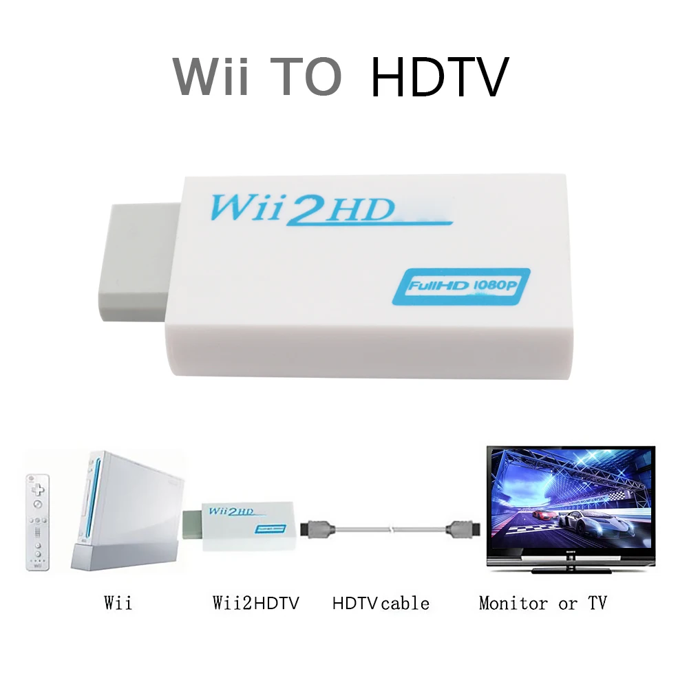 PC HDTV  ÷̿ Ǯ HD , Wii to HDMI, Wii2HDMI ȯ, 3.5mm