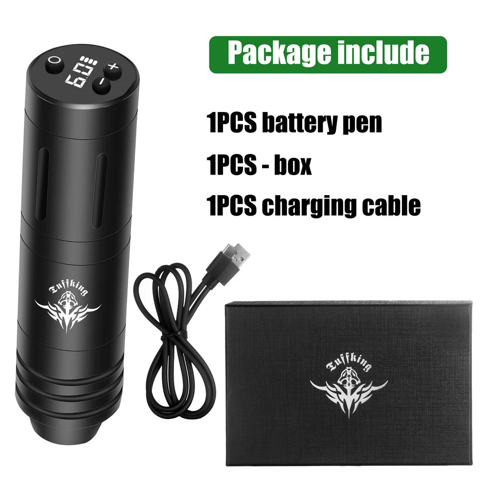 BXHZJG Wireless Cartridge Tattoo Machine Pen LED Digital Display Endurance Battery Power 1500mAh Cartridge Needle Supplies