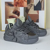 2024 Spring and Autumn Men's Thick Sole Elevated Casual Sports Shoes Fashion Breathable and Durable Running Shoes sneakers men 2