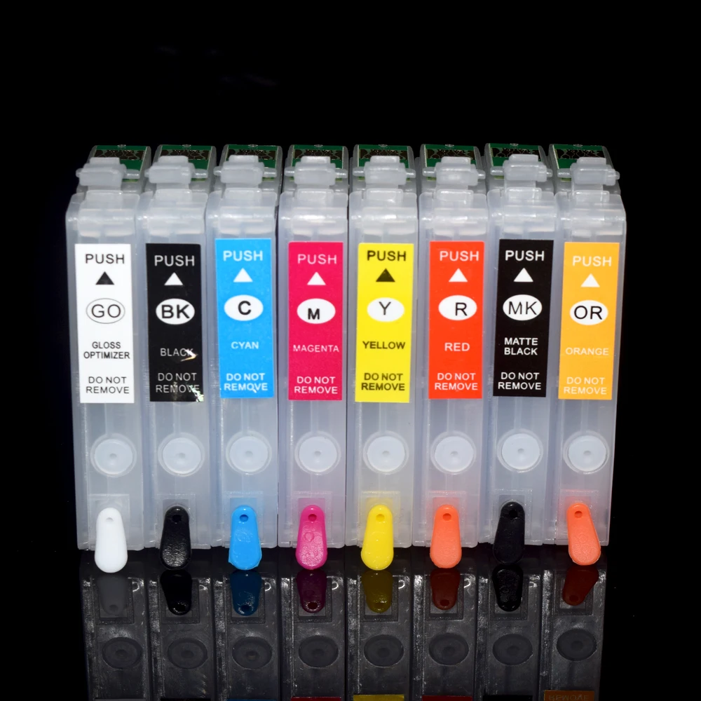 Refillable 8-Color Ink Box with ARC Chip, 15ml Each