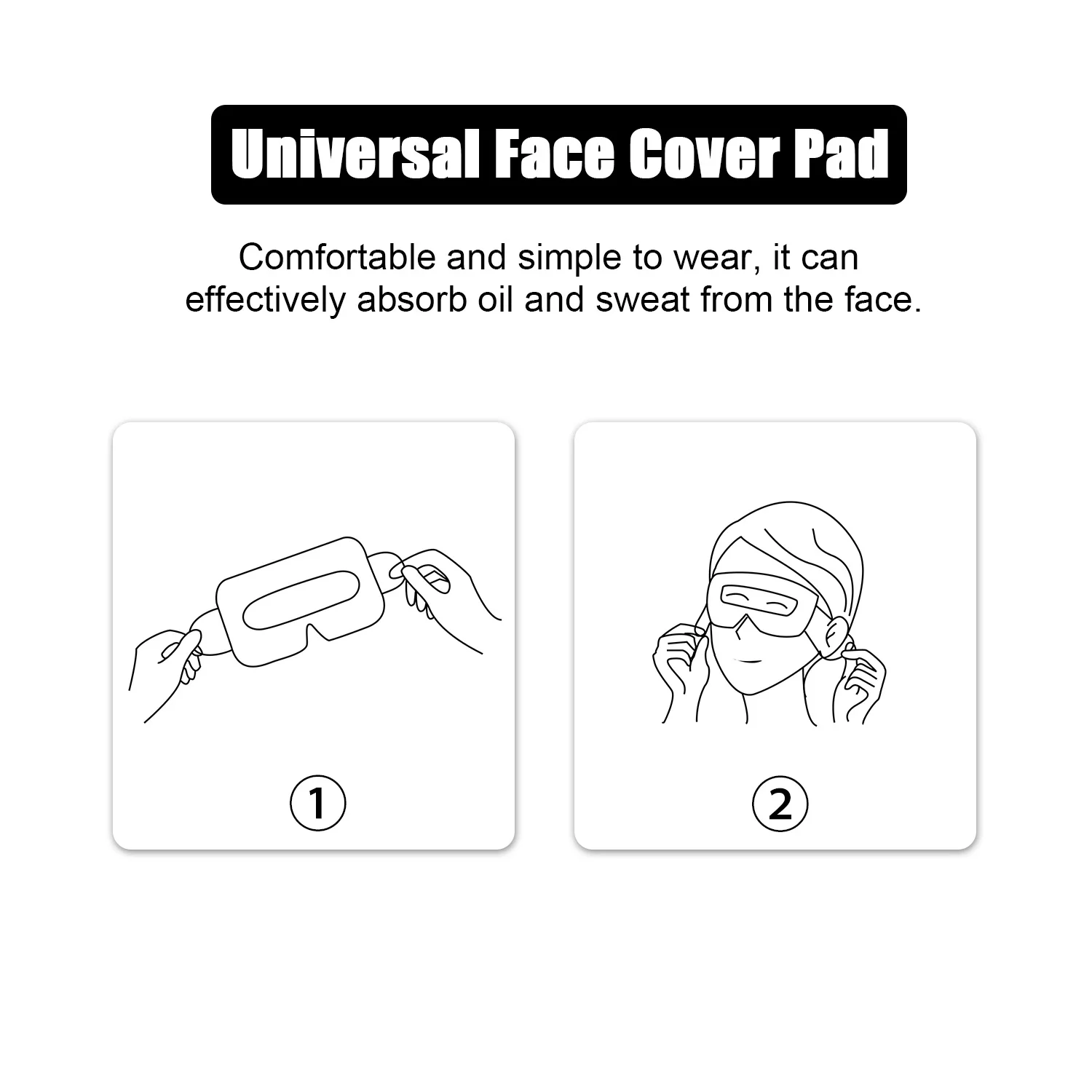 100 Pack VR Eye Mask Cover Hygiene Disposable Eye Mask Sweat Breathable Face Protection Non-woven Fabrics For Oculus Quest 2