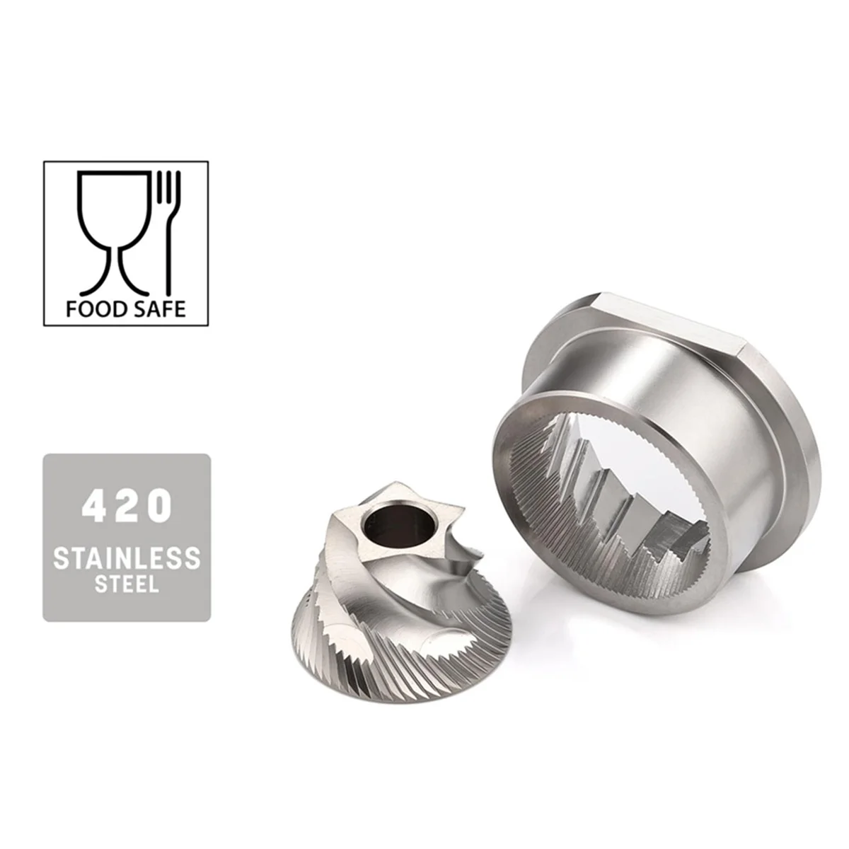 Stainless Steel Grinder Burr Set 48mm ABQR Replacement Accessories for Magic/Royal/Strato and Others
