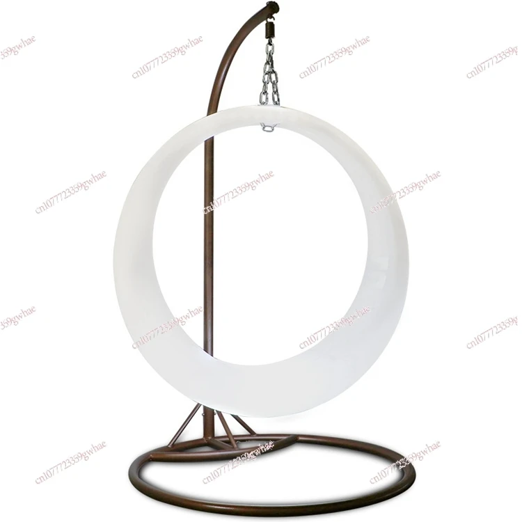 

Hot Selling Leisure LED Luminous Swing Rocking INS Web Celebrity Moon Swing Simple Round Lift Chair for Outdoor Park Balcony