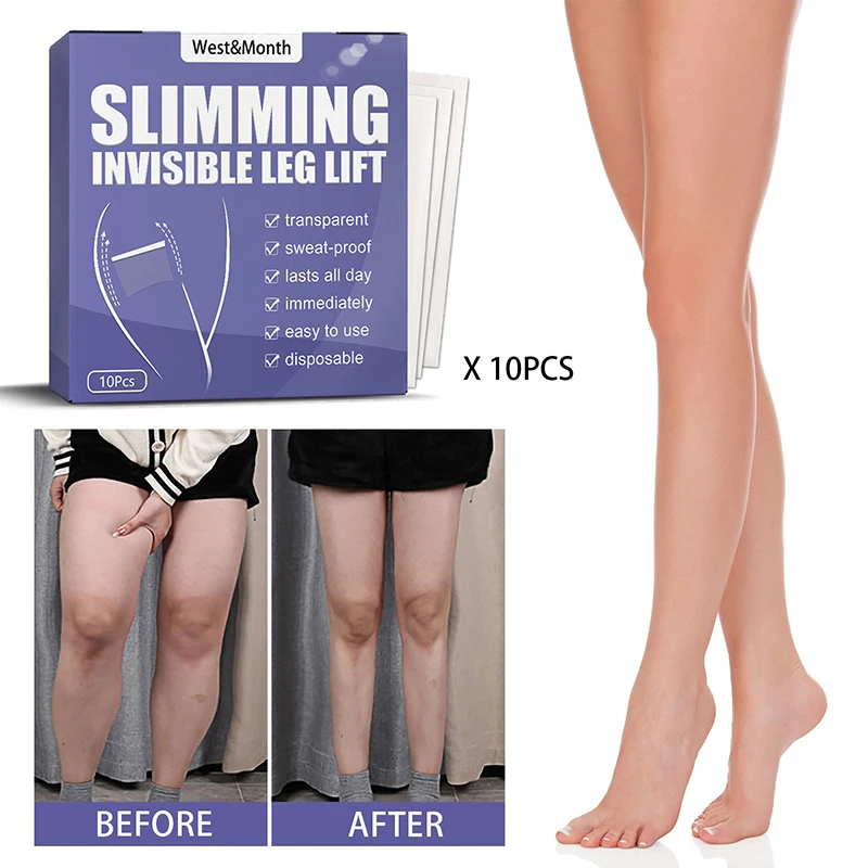 

10Pcs InvisibleThigh Lift Tape Shaping Tape Gifts for Women Girl Anti Cellulite Reduce Sagging Skin Smooths Wrinkles Patches