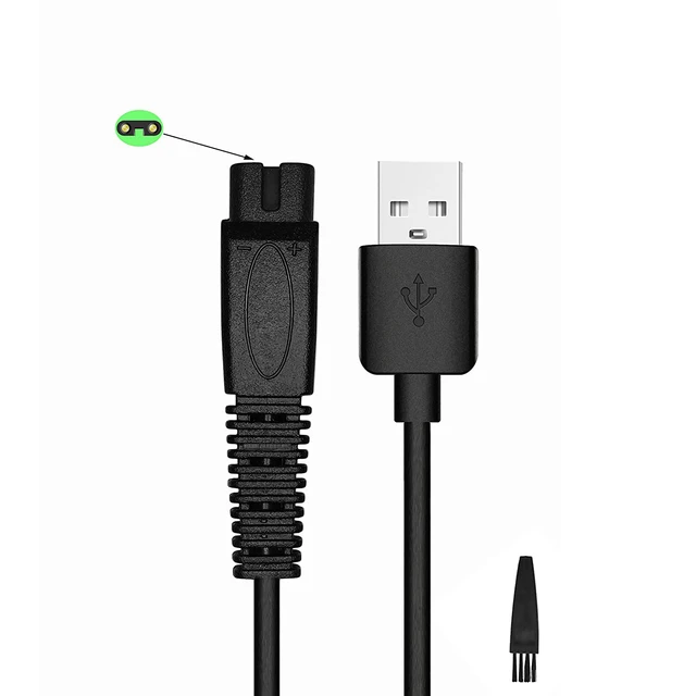 Cordon d'alimentation 5V, chargeur de remplacement, adaptateur USB adapté à  tous les types de tondeuse à cheveux électrique, 8 pièces - AliExpress