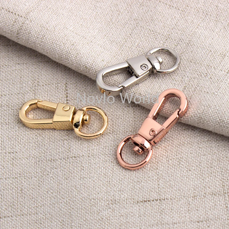 10-50 pieces 9mm 7colors Rose gold Swivel Bolt Snap Clasp Hooks Buckle Clips DIY Accessory Metal Snap Hook