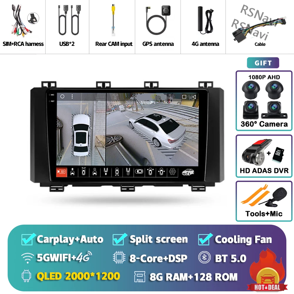 2K 8G-128G 360 DVR