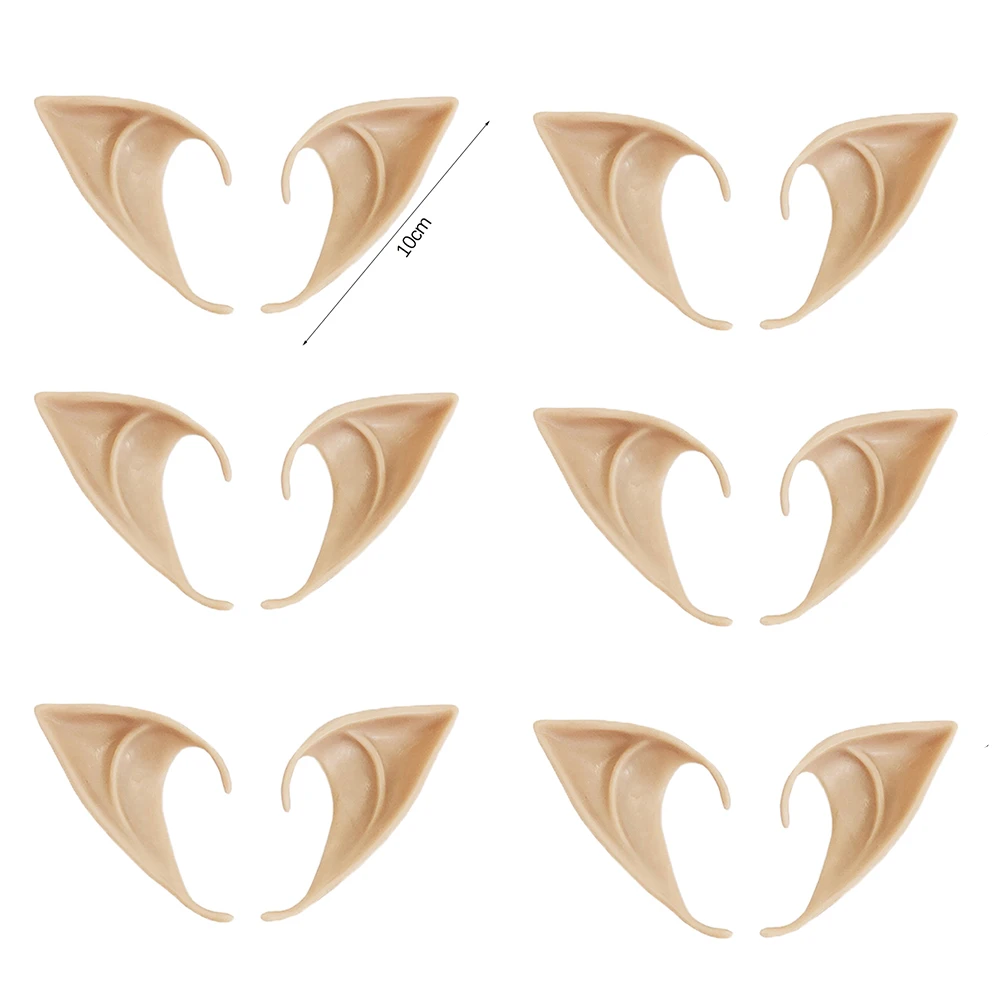 Enhanced Latex Elf Ears for Cosplay and Costumes - Halloween Party Accessories