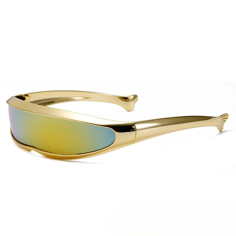 Punk Retro Funktionelle Wind Laser Sonnenbrille Alien Coole Sonnenbrille UV-beständige Sonnenbrille Radfahren/Straßenfotografie Sonnenbrille – Detail 11