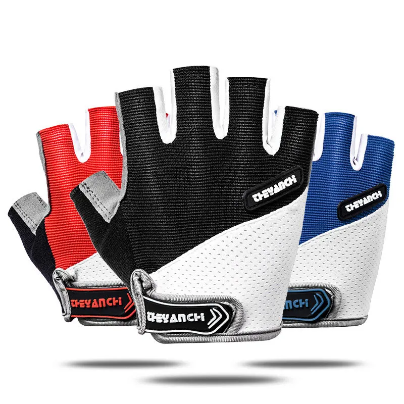 

Shockproof GEL Pad Cycling Gloves Summer Half Finger Sport Resistance Men Women Gym Fitness Bike Gloves Cycling Anti-slip Gloves