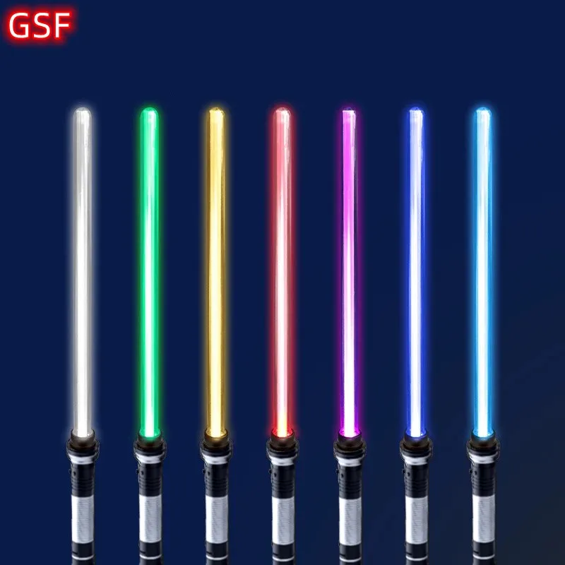 Light saber Lightsaber 2 In 1 RGB adjustable light saber toys children double switch sword toys for boys luminous gifts