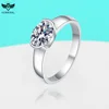 1.5CT D Color VVS1 Oval Moissanite Eternity Wedding Ring for Women 925 Sterling Silver Band with GRA Certificate Fashion Jewelry 1