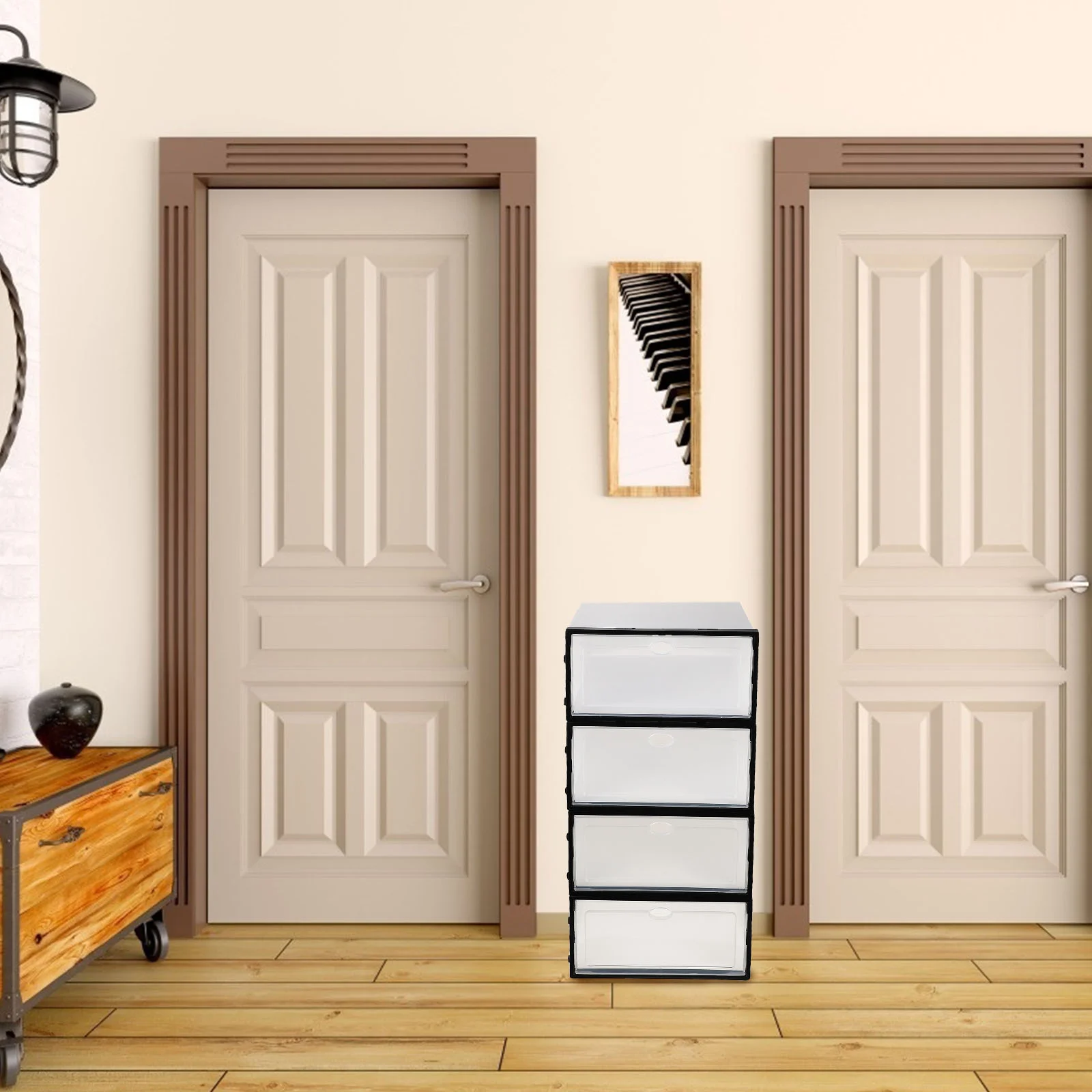 

4 Pcs Shoe Box Cabinet Storage Reliable Shoes Case Shoebox Rack Container Holder Plastic Waterproof