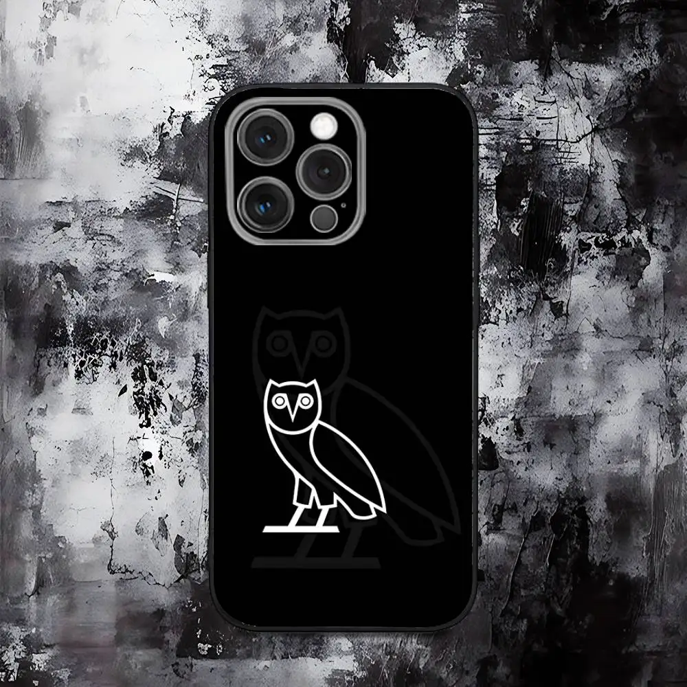 Sleek Black D-Drake O-OvO OWL Soft Silicone Phone Case