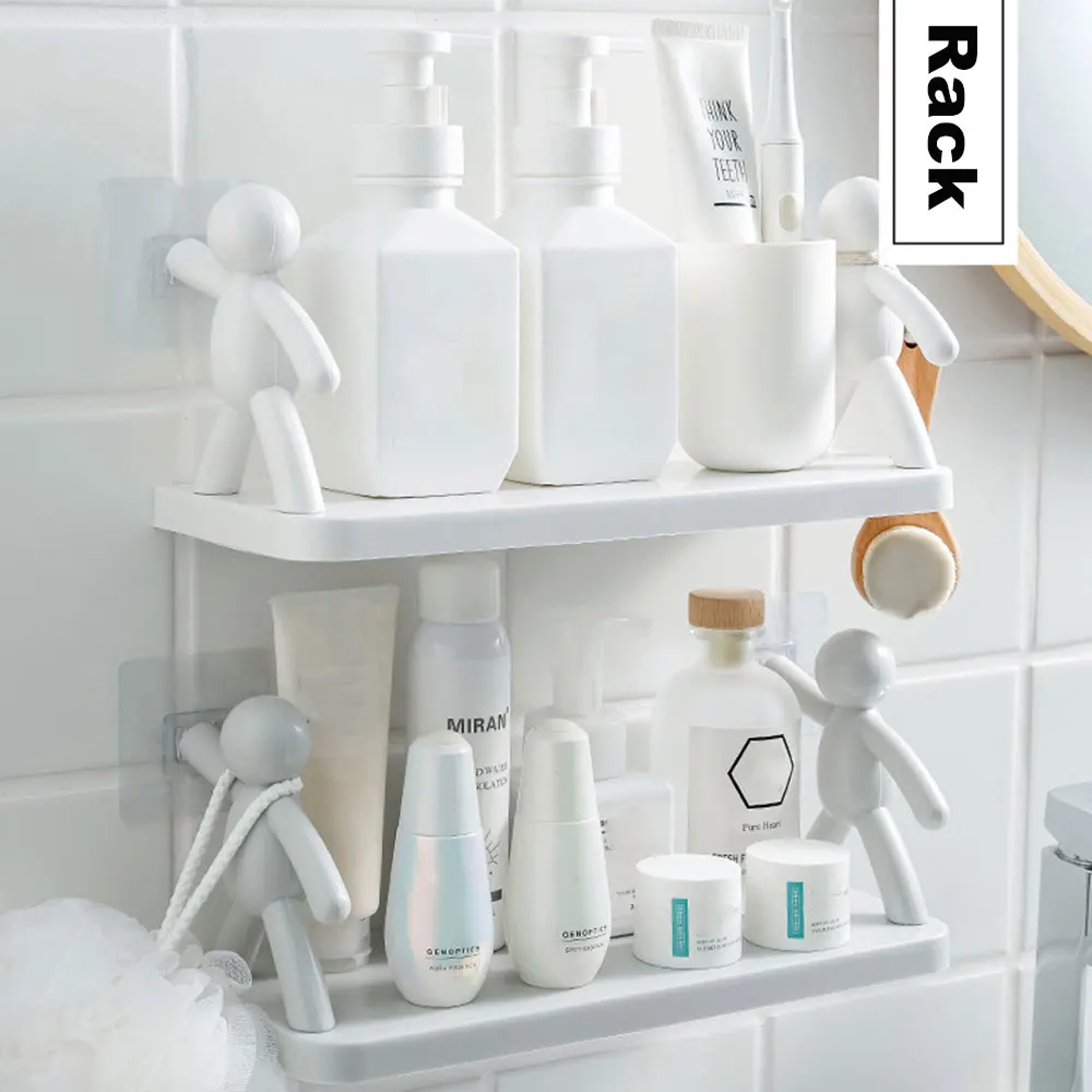 Bathroom Shampoo Shower Towel Storage Rack Cosmetic Toilet Organizer Decor Kitchen Sundries Rack