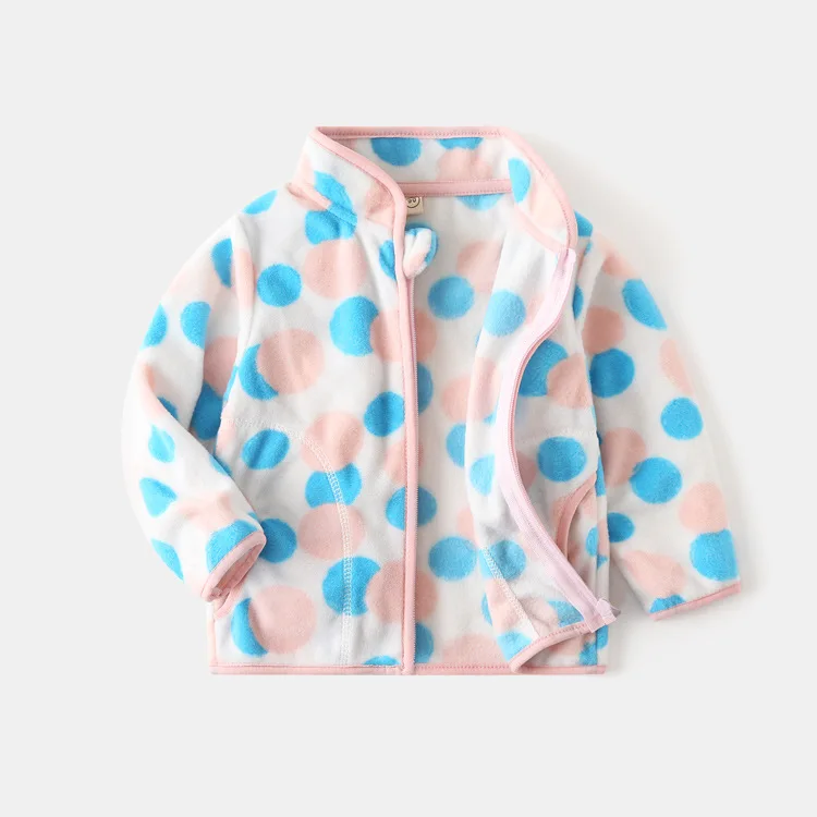 thumbnail image 1 of Ropa impermeable cálida de otoño para niños y niñas, chaqueta con capucha rígida de lana, chaquetas con cremallera estampadas, abrigos cálidos de invierno para niños, prendas de vestir, 1 of 5