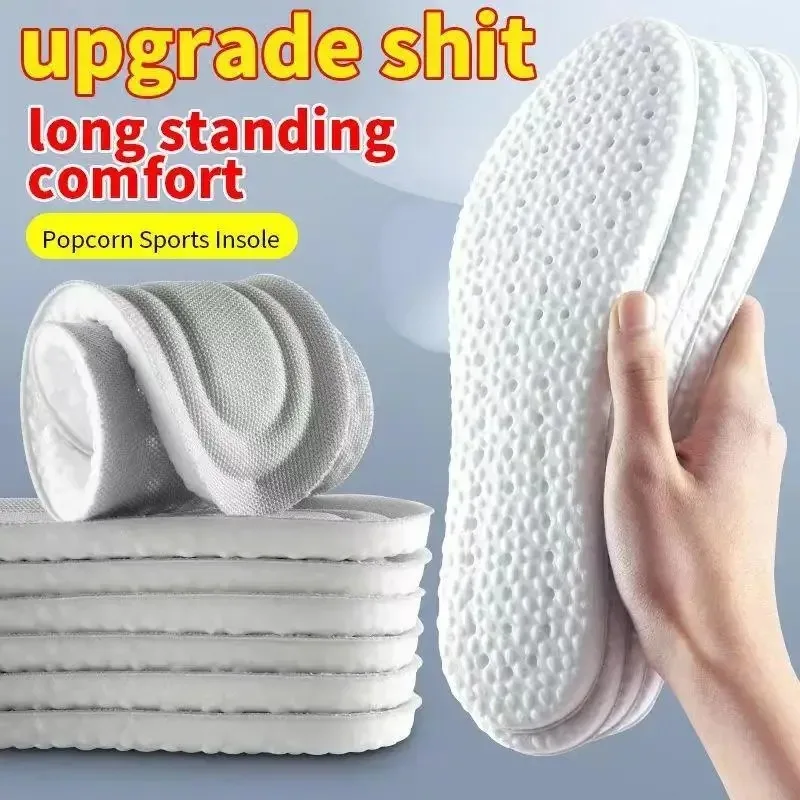 1 Pair Shock Absorption Comfortable Breathable Deodorant Insoles Breathable, Shock Absorption, Arch Support Inserts For Feet