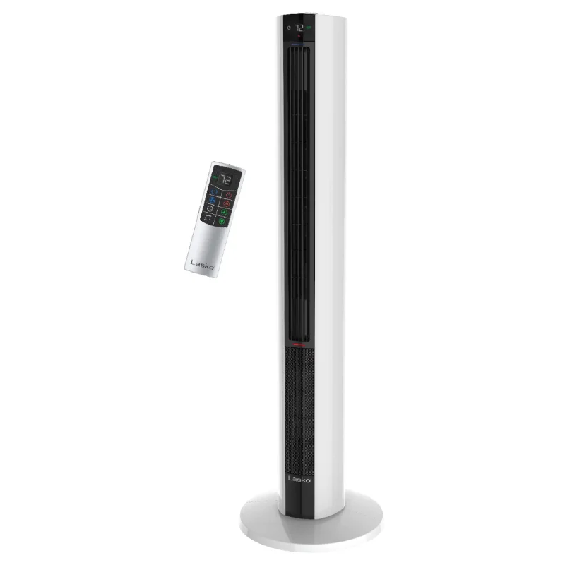 

Lasko 1500W Electric All Season Tower Fan & Space Heater with Timer and Remote, FH500, White