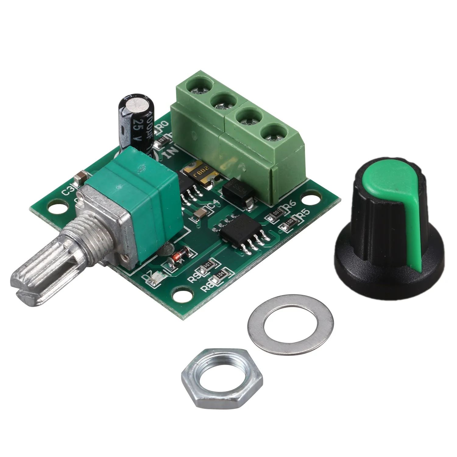 

Low Voltage DC PWM Motor Speed Controller Module 1.8V 3V-5V-6V 12V 2A
