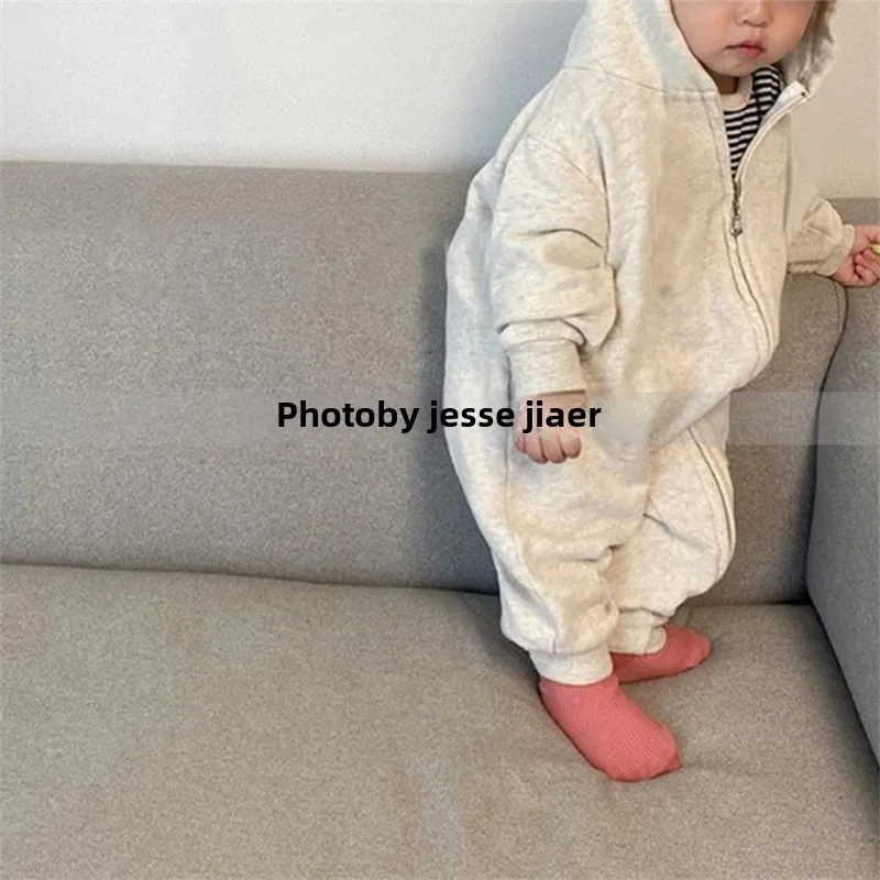 Hot Sale Of The Season Korean Style Kids' Outfit Baby Boy Sportswear with Hat Overall Clothes for Crawling Going out Cotton Mate