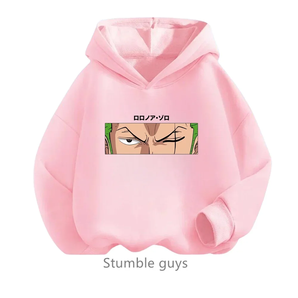 thumbnail image 1 of Ropa de primavera y otoño para niños, sudadera de una pieza para niños, ropa para niñas, sudadera de dibujos animados de Anime Luffy Zoro, traje para adolescentes, camisetas con capucha de Sonic, 1 of 5