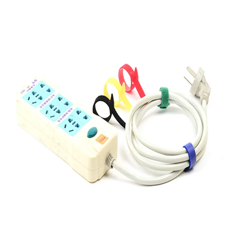 100pcs-5-Colors-can-choose-Magic-tape-wiring-harness-tapes-Cable-ties-velcro-Tie-cord-Computer (3)