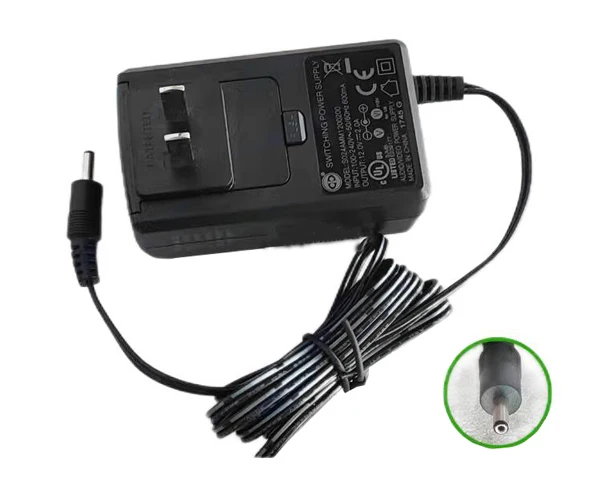 

AC Adapter 12V 2A, Barrel 3.5/1.35mm, US 2-Pin Plug, S024AMM1200200