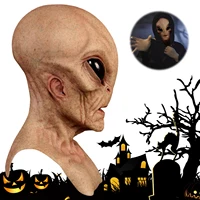 Забавная маска с изображением инопланетянина, латексные реалистичные жуткие маски на Хэллоуин для Хэллоуина, карнавальный костюм, реквизит для вечеринки — изображение 6