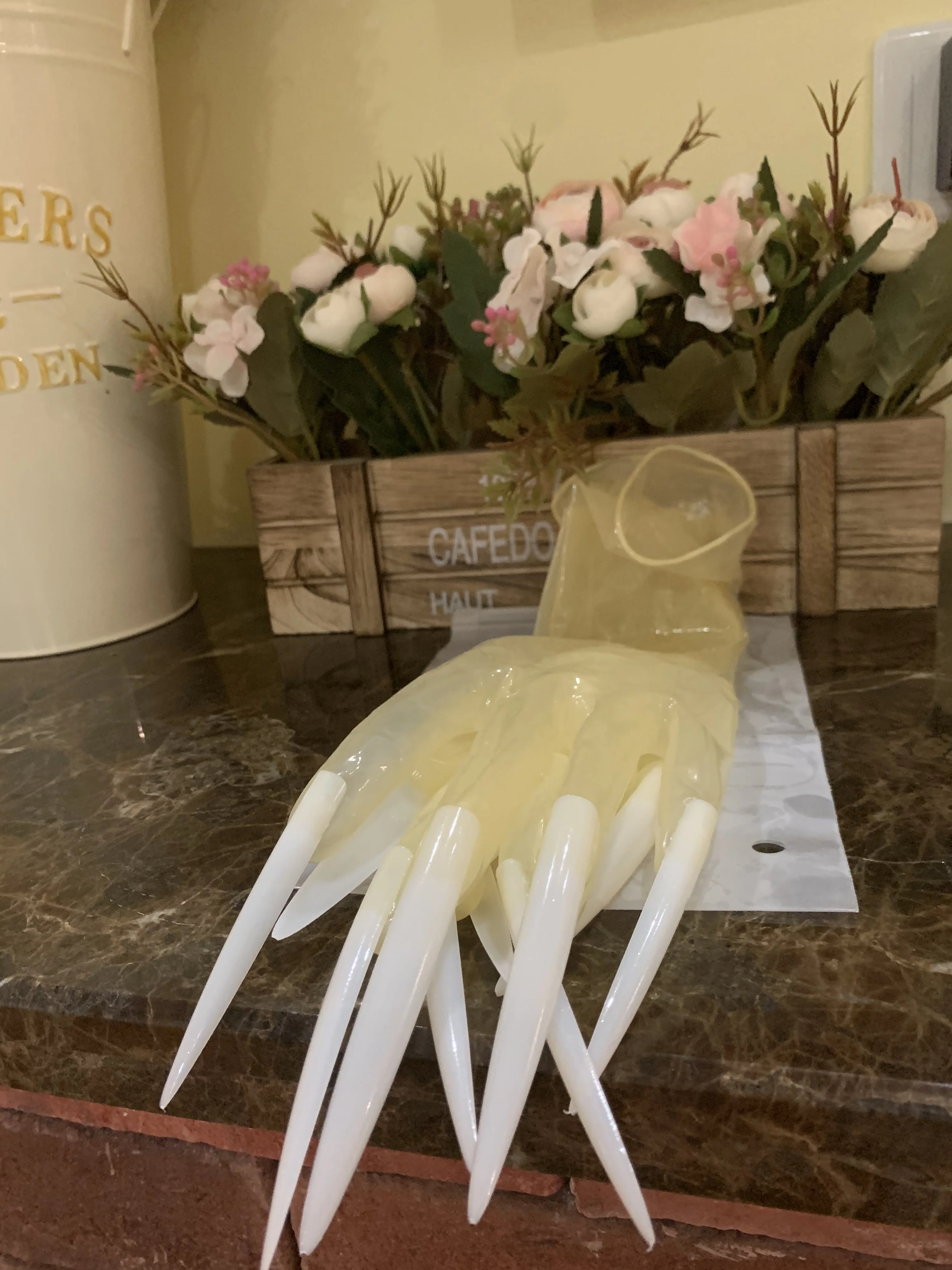 Cosplay Gloves Women's Men's Oil Shiny Transparent Super Thin Latex Zentai