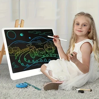 13-Inch Large LCD Writing Board One-Button Erase Drawing Pad Graffiti Painting Toy Educational Learning Electronic Writing Board 2