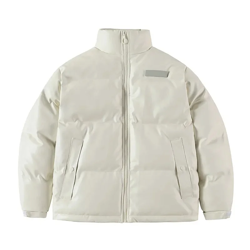

Winter New Thick Leather Jacket Men's Cotton Coat PU Fur Plus European Size Trend To Prevent Cold Warmth and