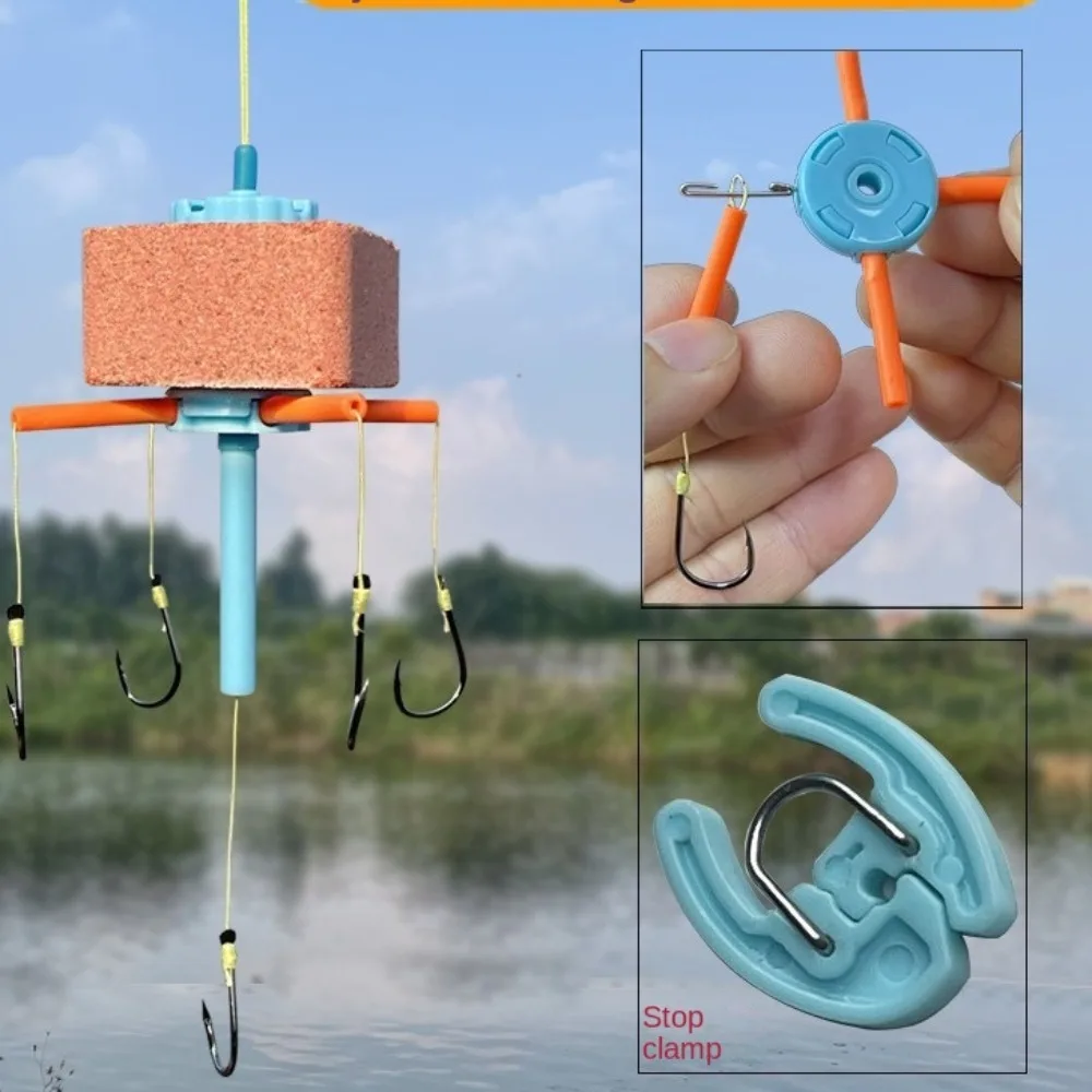 New Bighead Carp Hooks Carp Flipper Hooks Float Fishing Bighead Carp Five Claw Square Bait Bighead Carp Hooks