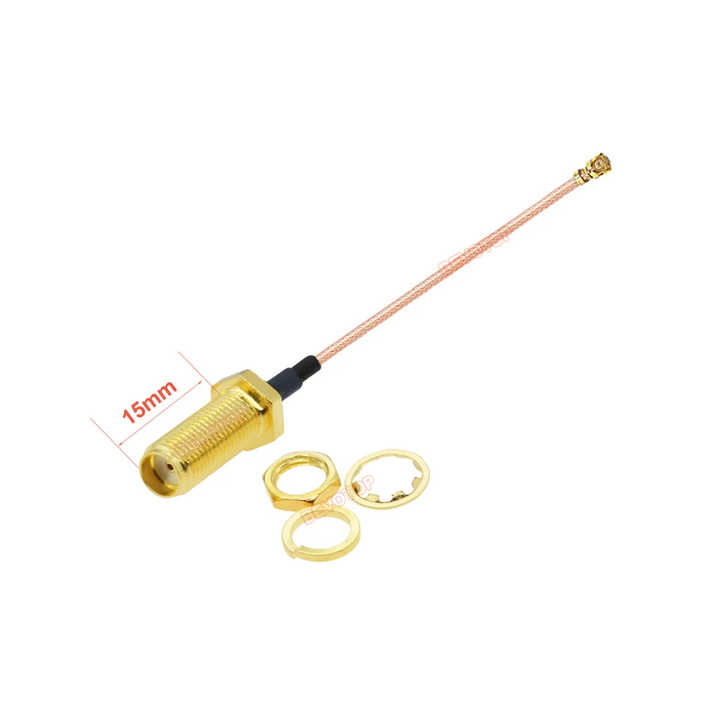de 15mm, SMA Fêmea para RP-SMA Fêmea