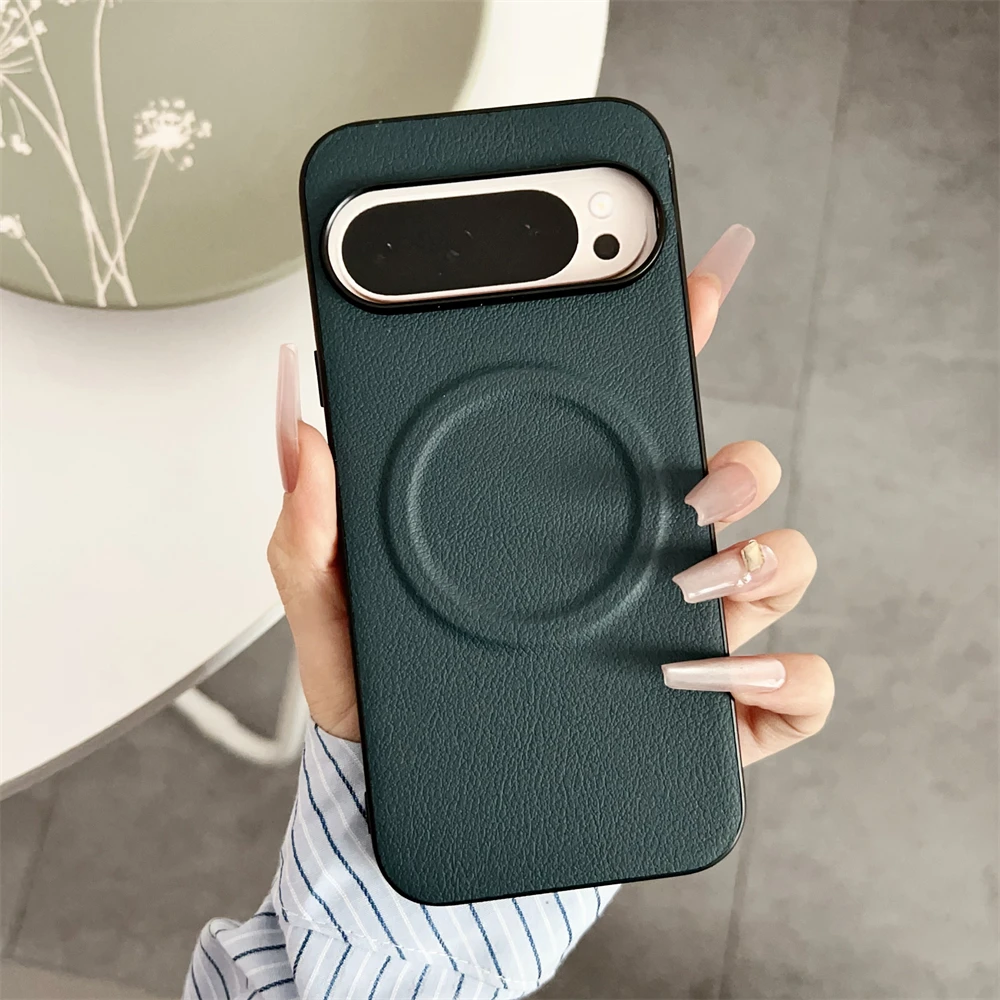 Vegan Leather Ultra Thin Magnetic Shockproof Phone Case